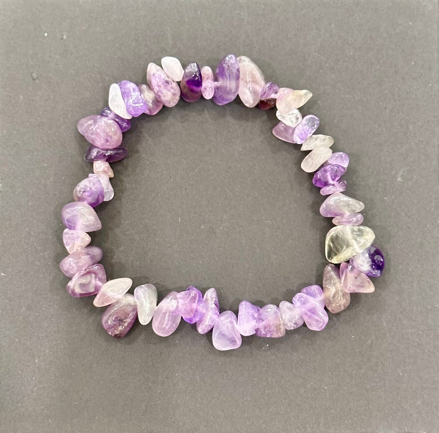 Chip Amethyst Stretch Bracelet