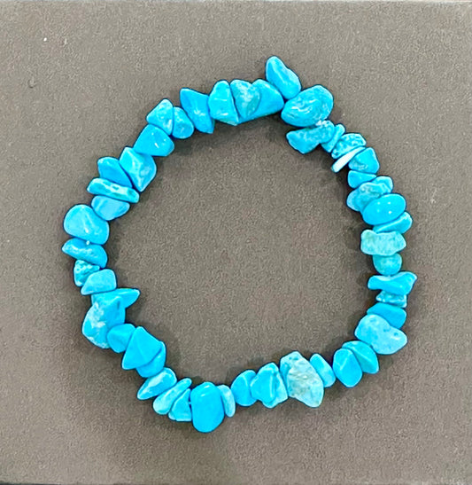 Chip Turquoise Stretch Bracelet