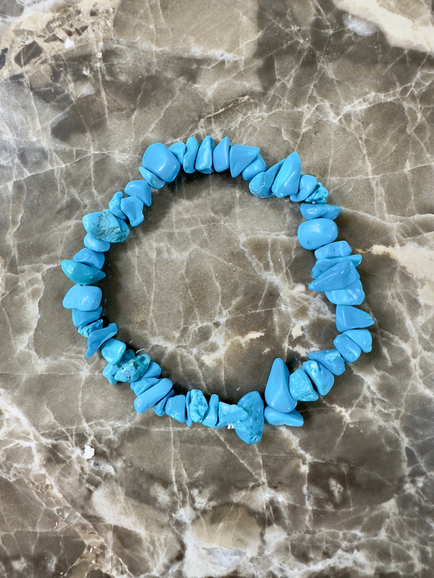 Chip Turquoise Stretch Bracelet